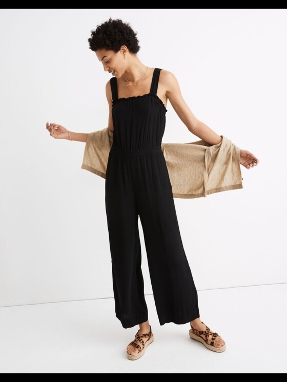 Madewell Smocked Tank Jumsuit  **archived style** READ